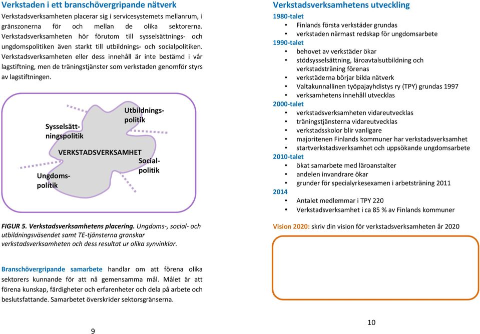 Verkstadsverksamheten eller dess innehåll är inte bestämd i vår lagstiftning, men de träningstjänster som verkstaden genomför styrs av lagstiftningen.