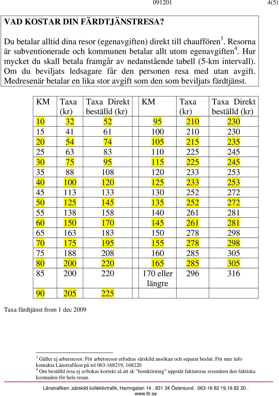 Medresenär betalar en lika stor avgift som den som beviljats färdtjänst.