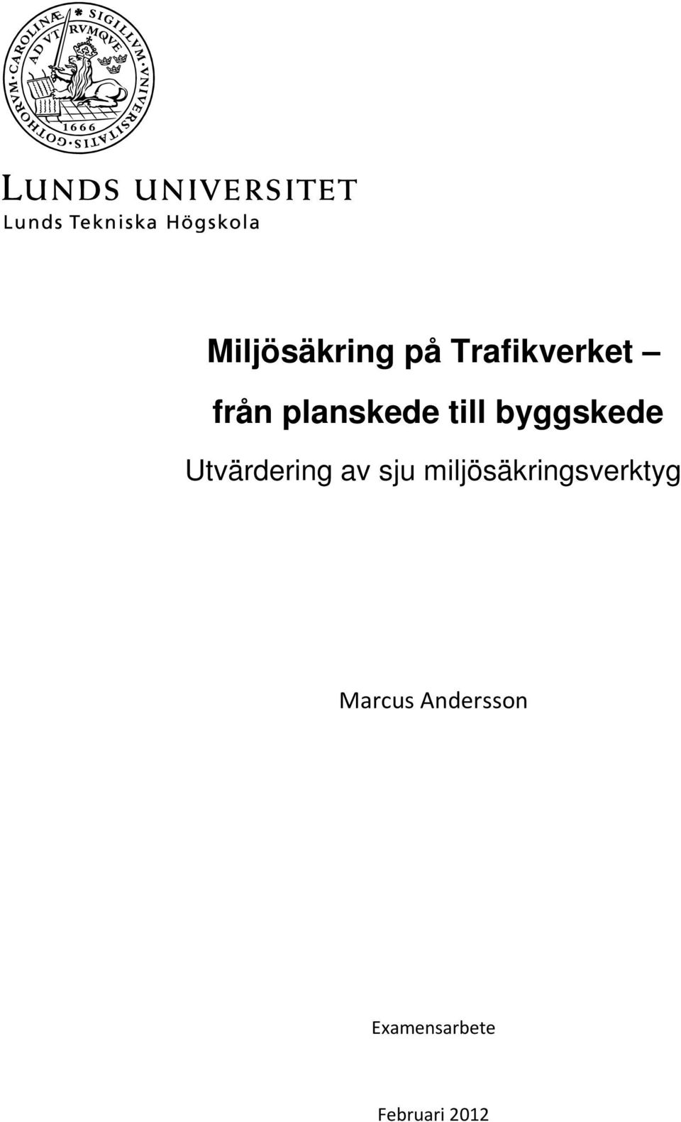 Utvärdering av sju