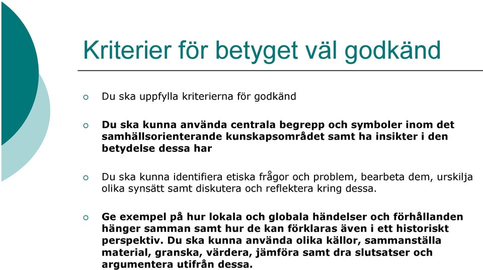 diskutera och reflektera kring dessa.