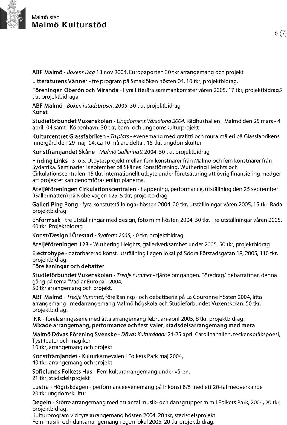 Studieförbundet Vuxenskolan - Ungdomens Vårsalong 2004.