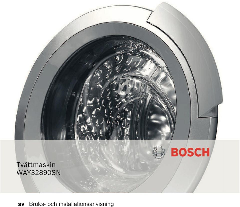 Tvättmaskin WAY32890SN. sv Bruks- och installationsanvisning - PDF Gratis  nedladdning