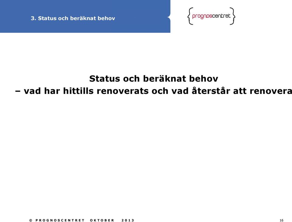 renoverats och vad återstår att renovera