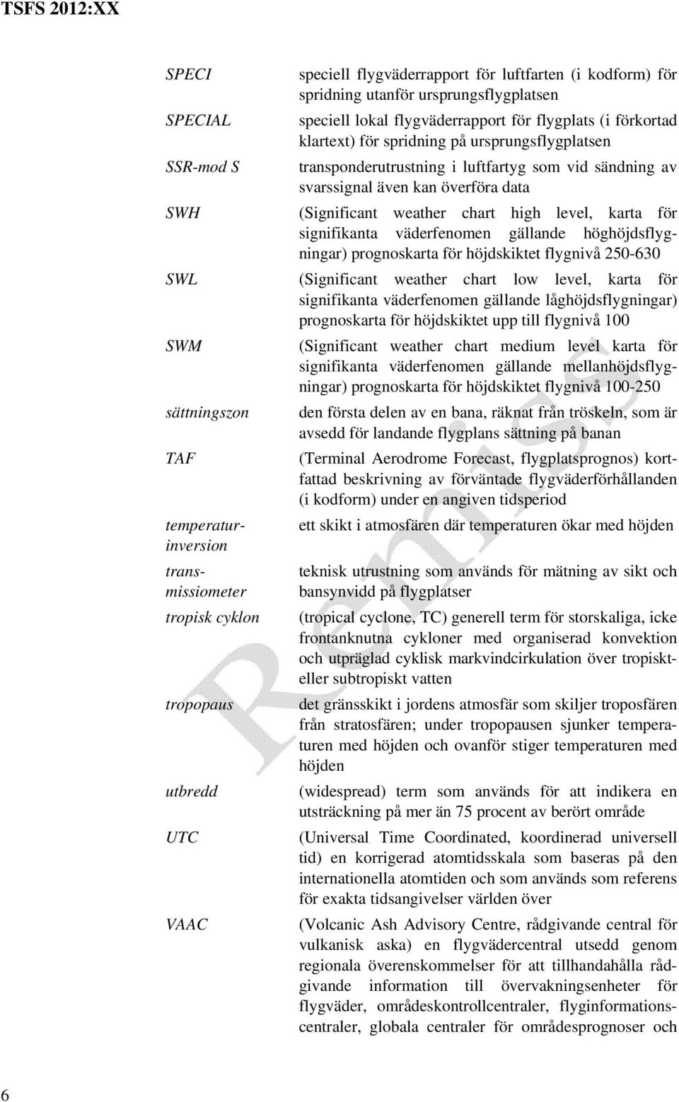 svarssignal även kan överföra data (Significant weather chart high level, karta för signifikanta väderfenomen gällande höghöjdsflygningar) prognoskarta för höjdskiktet flygnivå 250-630 (Significant