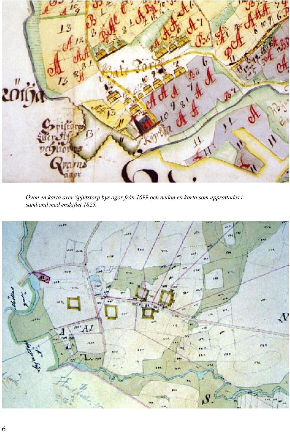 1699 och nedan en karta som
