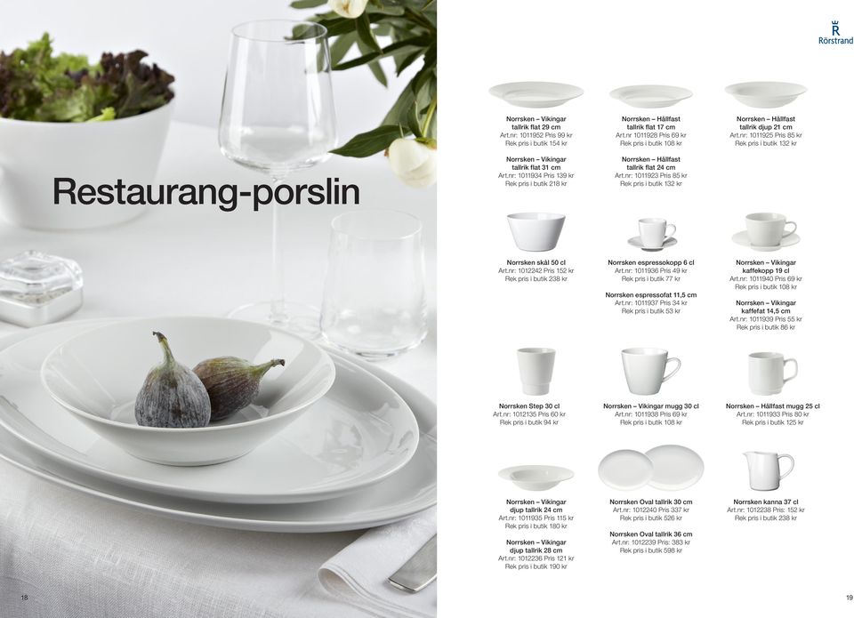 nr: 1011934 Pris 139 kr Rek pris i butik 218 kr Norrsken Hållfast tallrik flat 24 cm Art.nr: 1011923 Pris 85 kr Rek pris i butik 132 kr Norrsken skål 50 cl Art.
