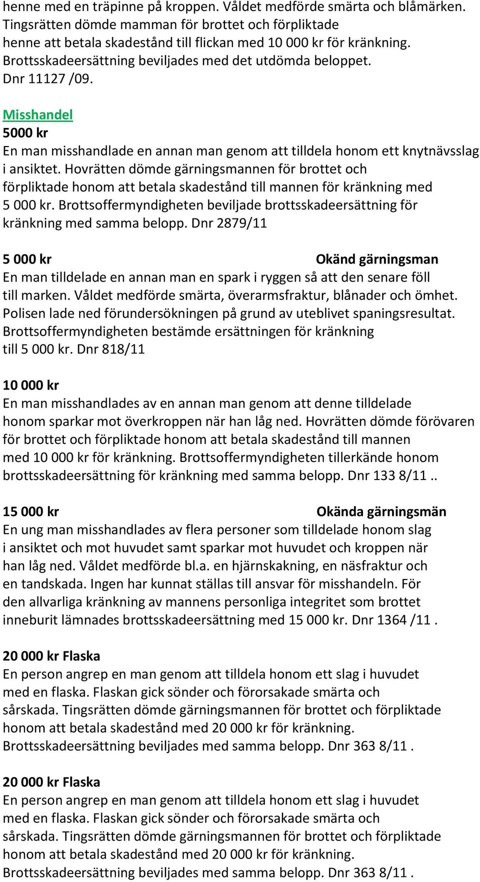 Hovrätten dömde gärningsmannen för brottet och förpliktade honom att betala skadestånd till mannen för kränkning med.