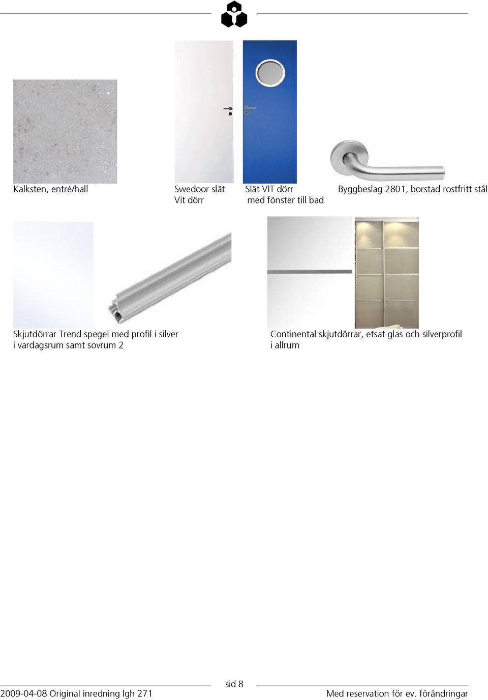 Trend spegel med profil i silver i vardagsrum samt sovrum 2