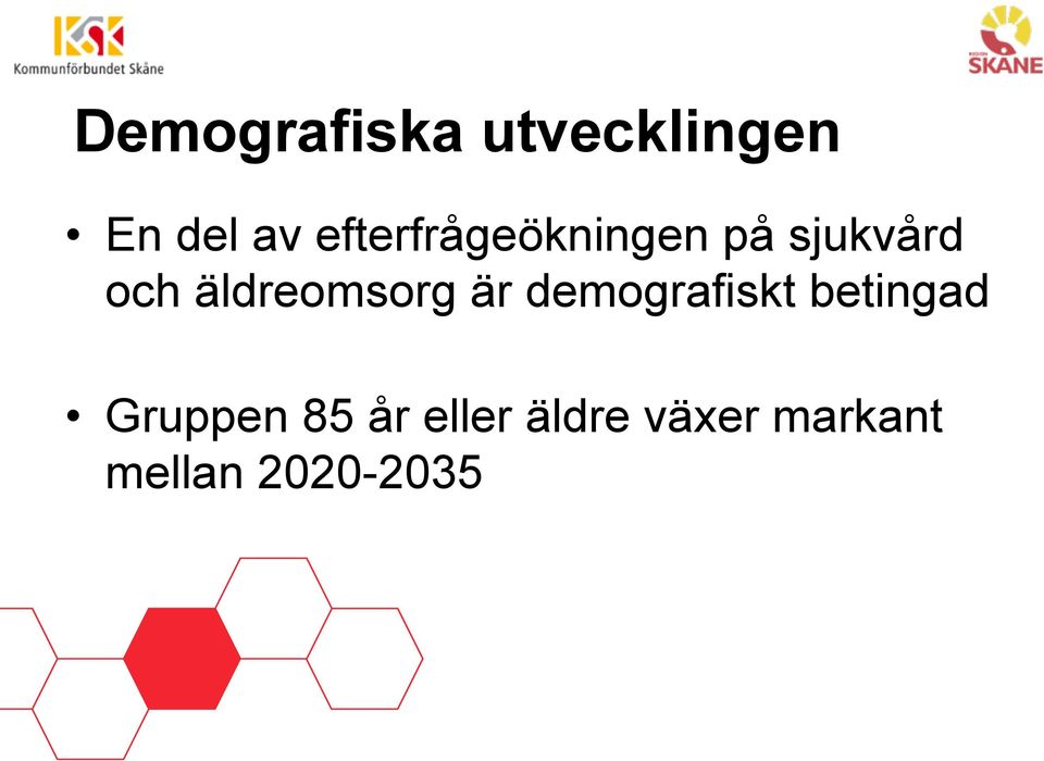 äldreomsorg är demografiskt betingad