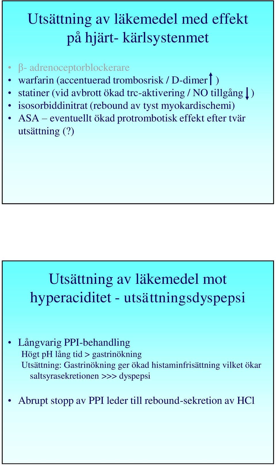 tvär utsättning (?