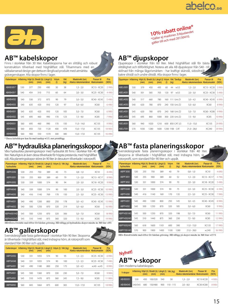 Alla skopor finns i lager.