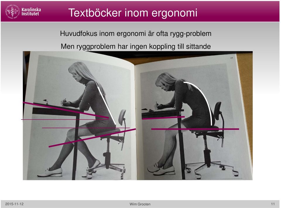 Men ryggproblem har ingen koppling