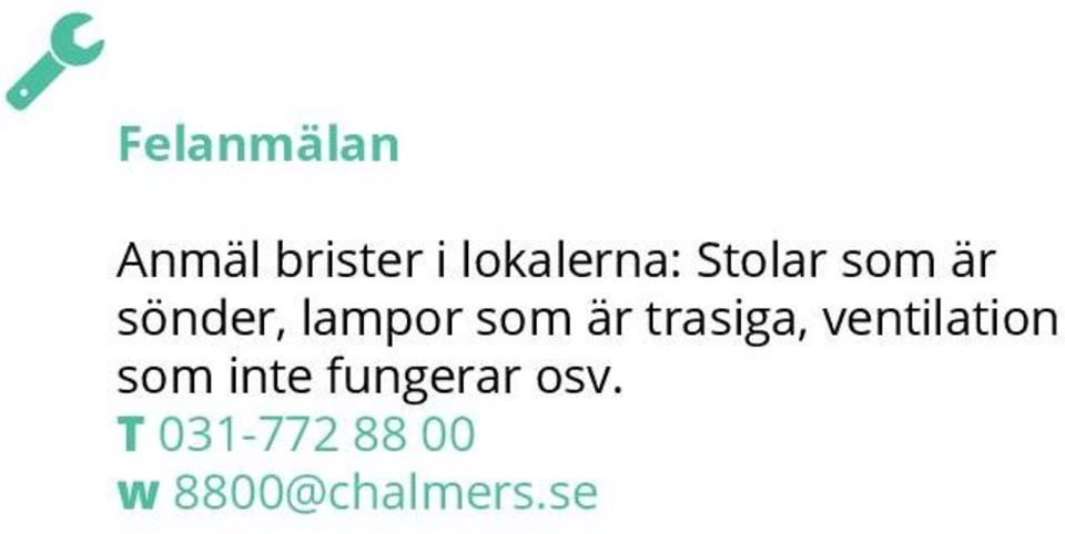 trasiga, ventilation som inte