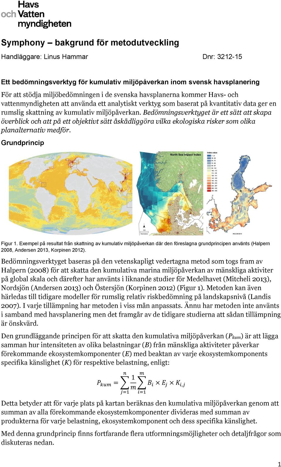 Bedömningsverktyget är ett sätt att skapa överblick och att på ett objektivt sätt åskådliggöra vilka ekologiska risker som olika planalternativ medför. Grundprincip Figur 1.