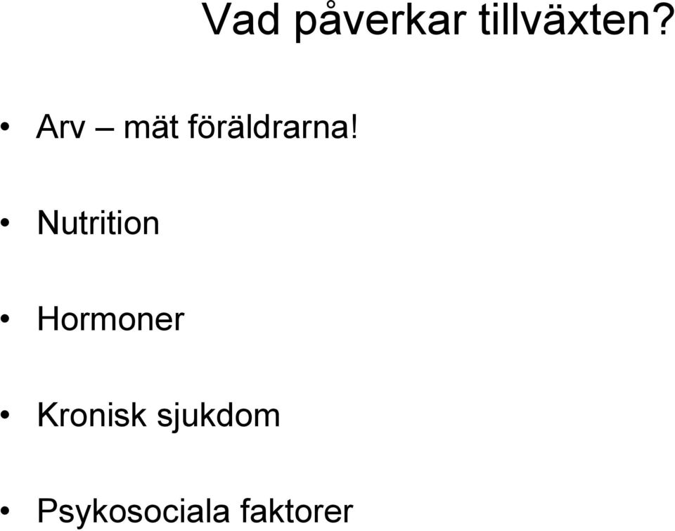 Nutrition Hormoner