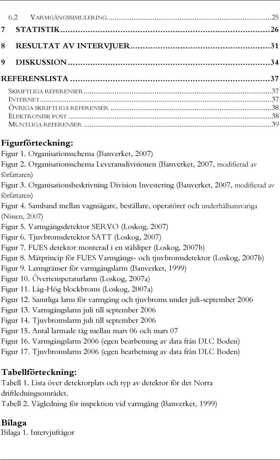 Organisationsschema Leveransdivisionen (Banverket, 2007, modifierad av författaren) Figur 3. Organisationsbeskrivning Division Investering (Banverket, 2007, modifierad av författaren) Figur 4.