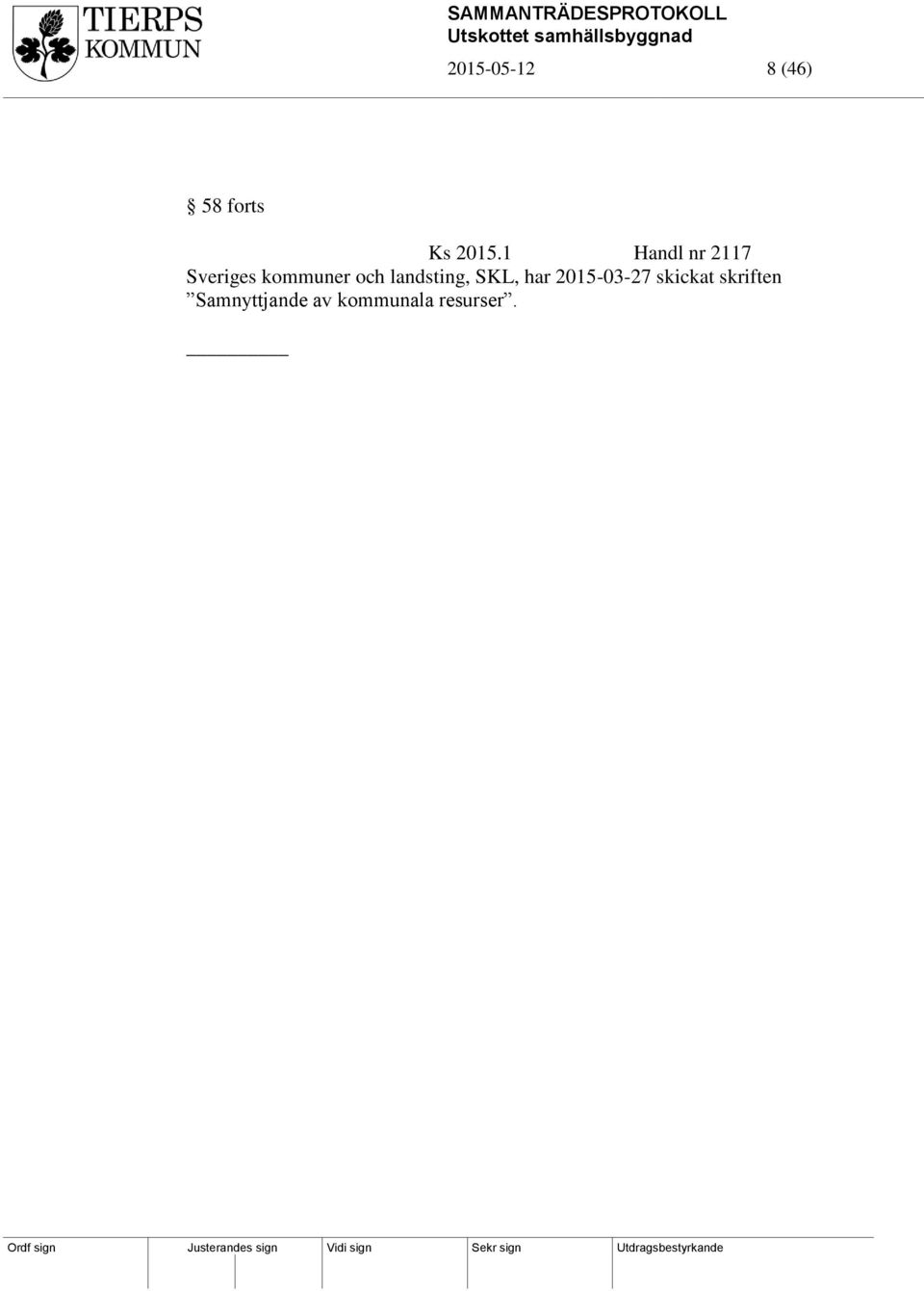 landsting, SKL, har 2015-03-27 skickat