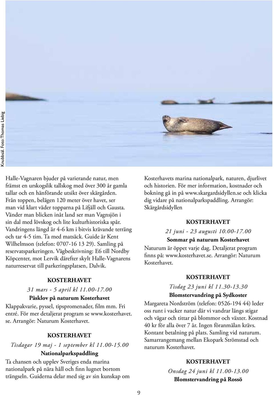 Vandringens längd är 4-6 km i bitvis krävande terräng och tar 4-5 tim. Ta med matsäck. Guide är Kent Wilhelmson (telefon: 0707-16 13 29). Samling på reservatsparkeringen.