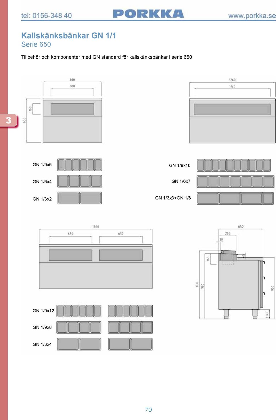 i serie 650 GN 1/9x6 GN 1/9x10 GN 1/6x4 GN 1/6x7