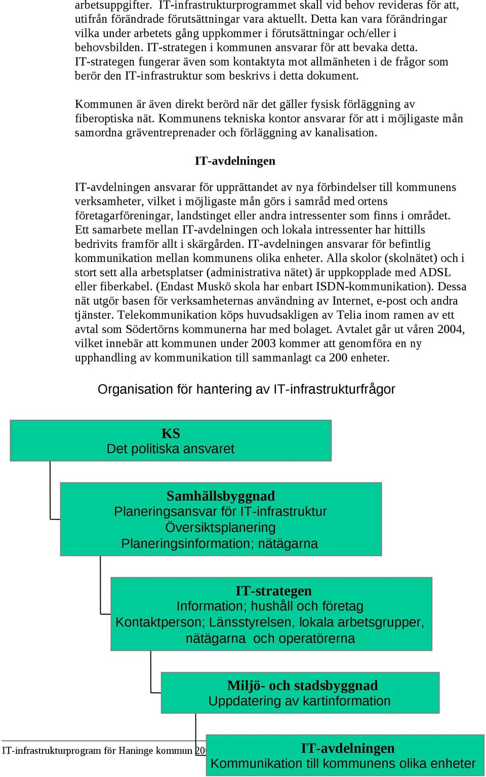 IT-strategen fungerar även som kontaktyta mot allmänheten i de frågor som berör den IT-infrastruktur som beskrivs i detta dokument.