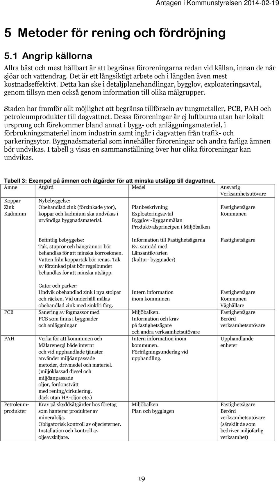Detta kan ske i detaljplanehandlingar, bygglov, exploateringsavtal, genom tillsyn men också genom information till olika målgrupper.