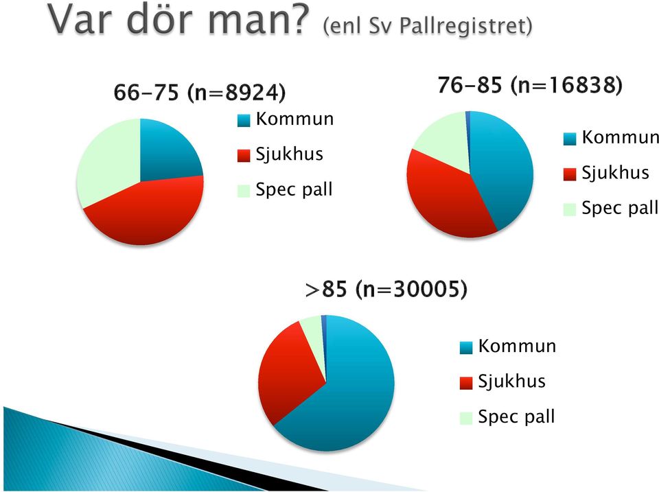 Kommun Sjukhus Spec pall >85