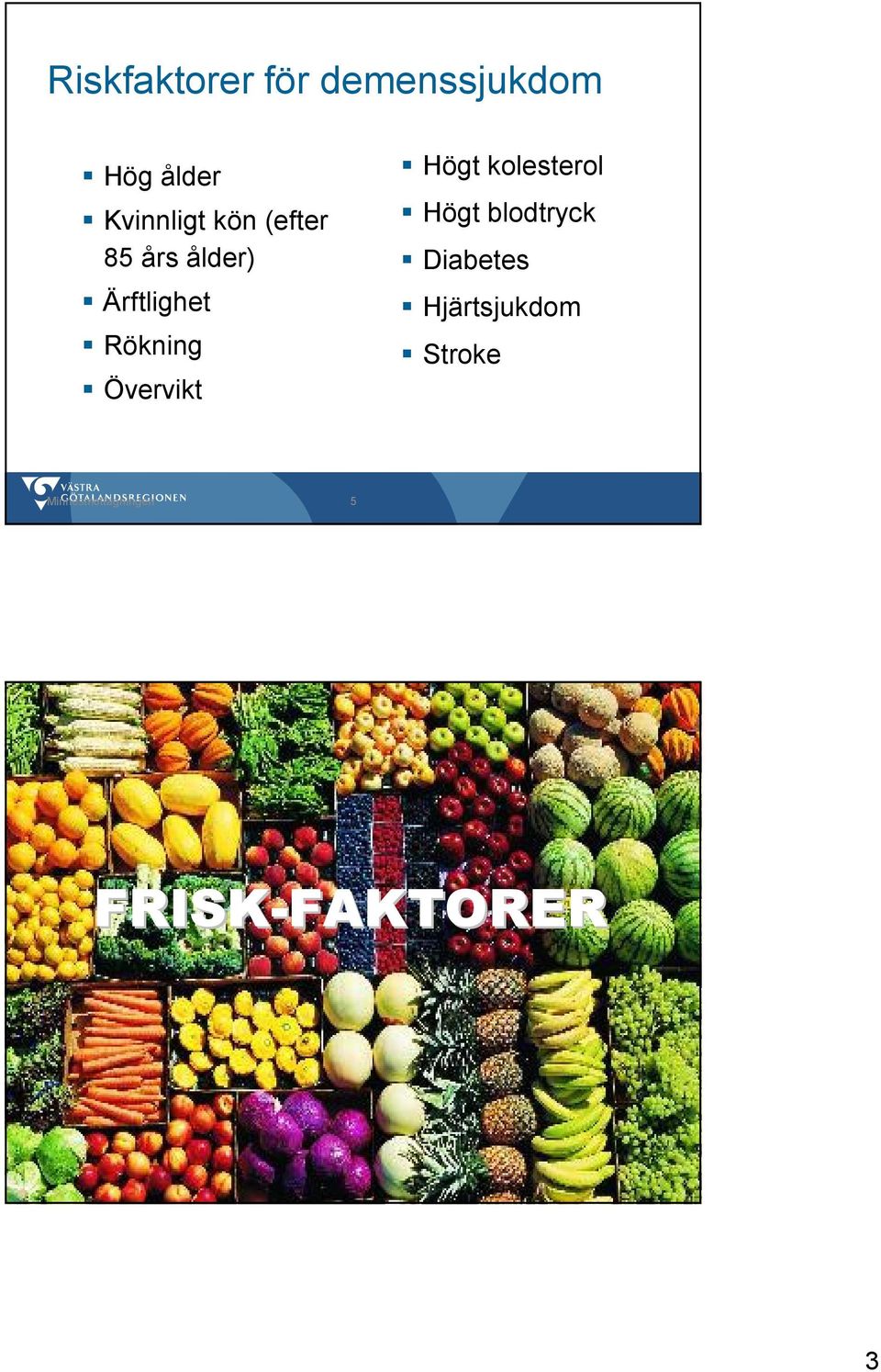 kolesterol Högt blodtryck Diabetes Hjärtsjukdom Stroke