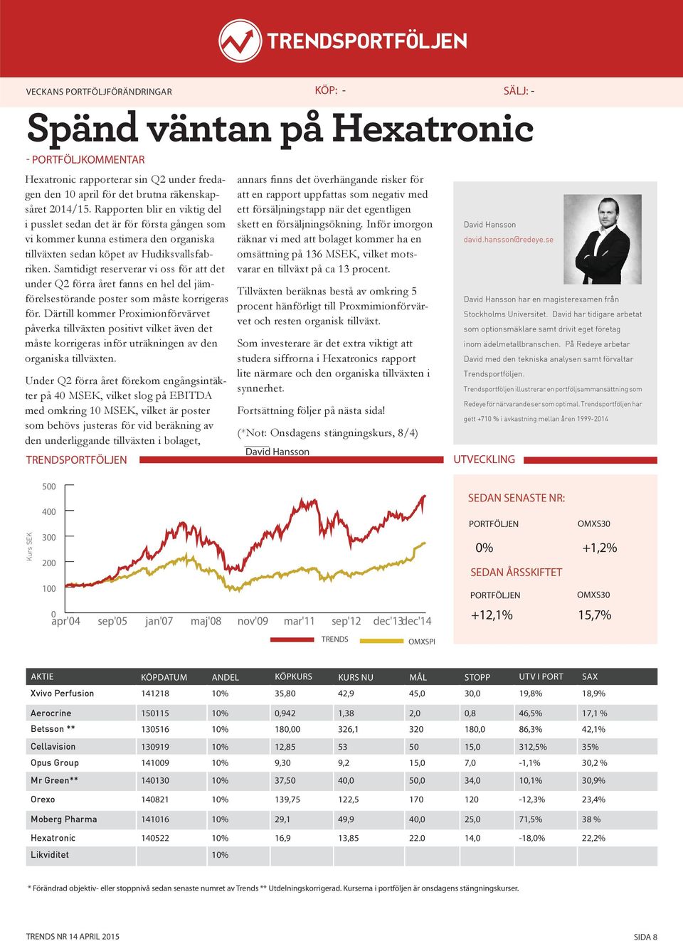 Samtidigt reserverar vi oss för att det under Q2 förra året fanns en hel del jämförelsestörande poster som måste korrigeras för.