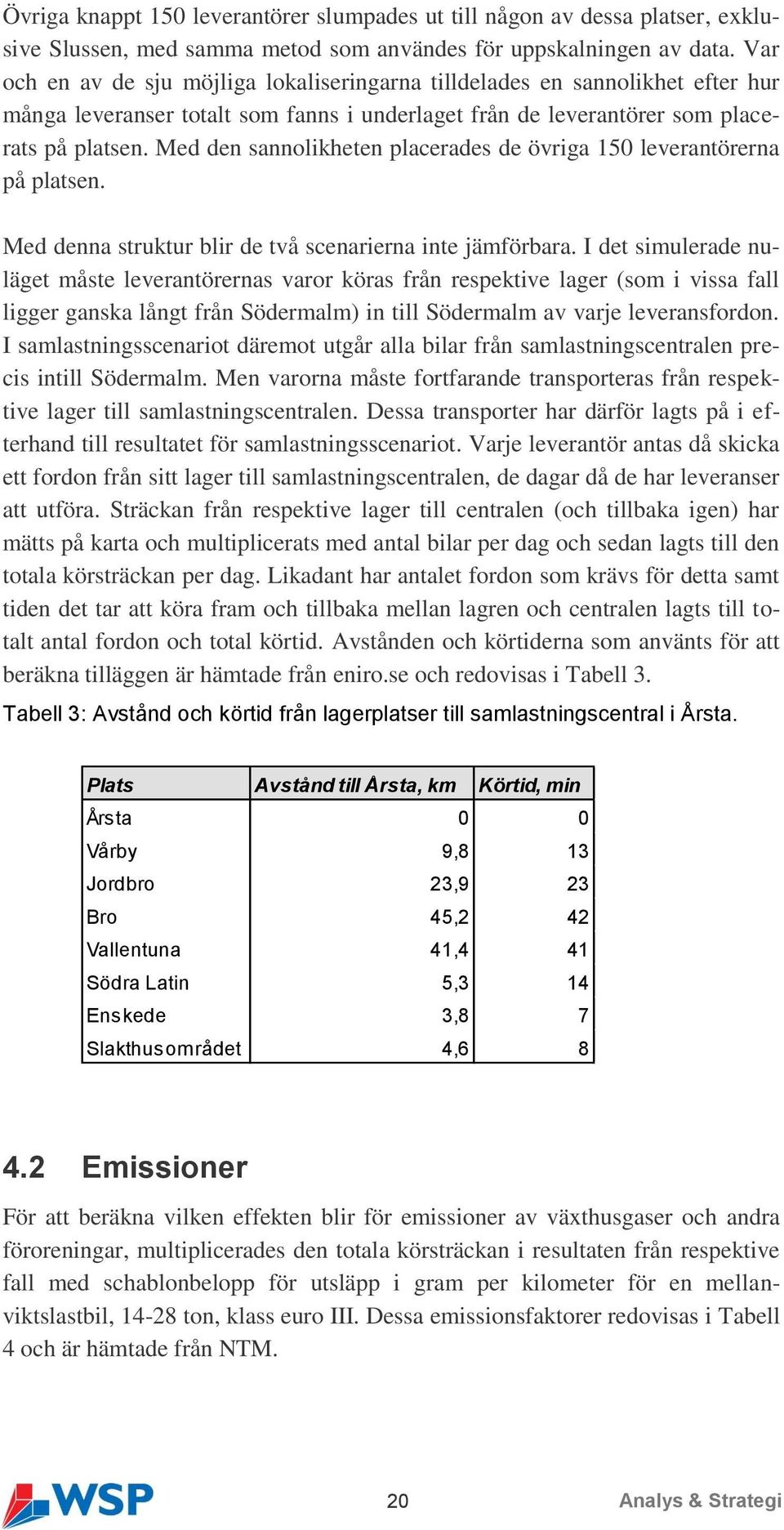Med den sannolikheten placerades de övriga 150 leverantörerna på platsen. Med denna struktur blir de två scenarierna inte jämförbara.