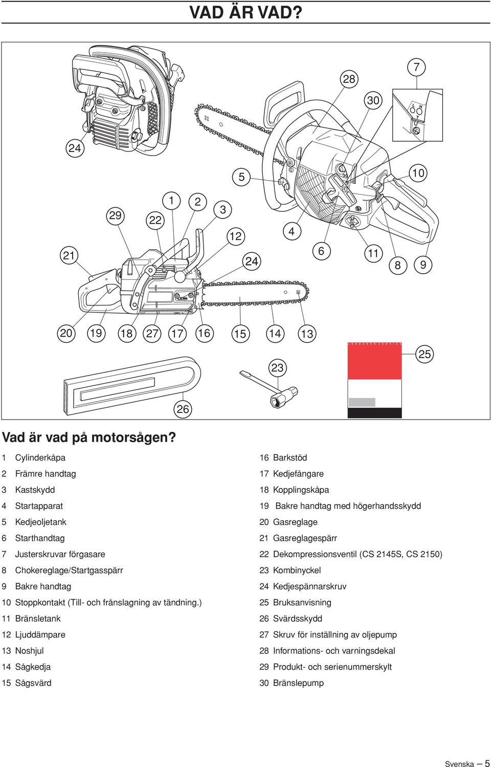 frånslagning av tändning.