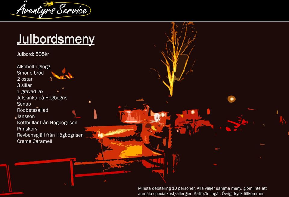 Revbenspjäll från Högbogrisen Creme Caramell Minsta debitering 10 personer.