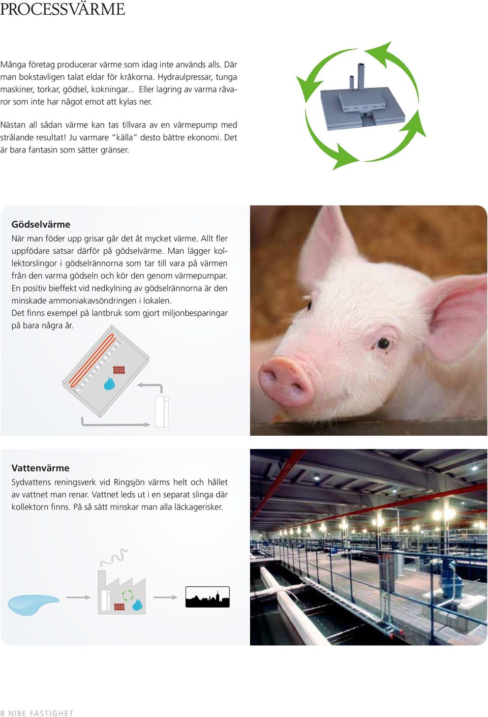 Det är bara fantasin som sätter gränser. Gödselvärme När man föder upp grisar går det åt mycket värme. Allt fler uppfödare satsar därför på gödselvärme.