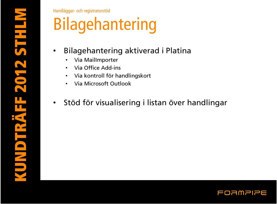 MailImporter Via Office Add-ins Via kontroll för