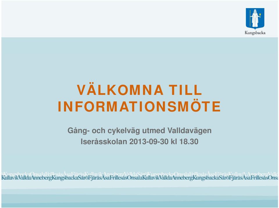 och cykelväg utmed