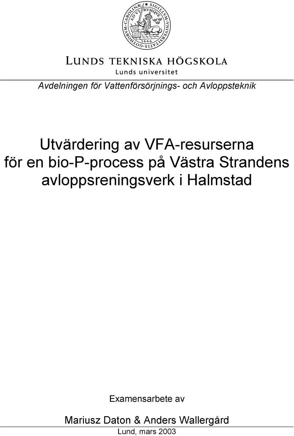 Västra Strandens avloppsreningsverk i Halmstad