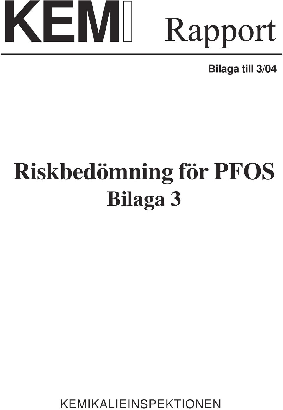 Riskbedömning för