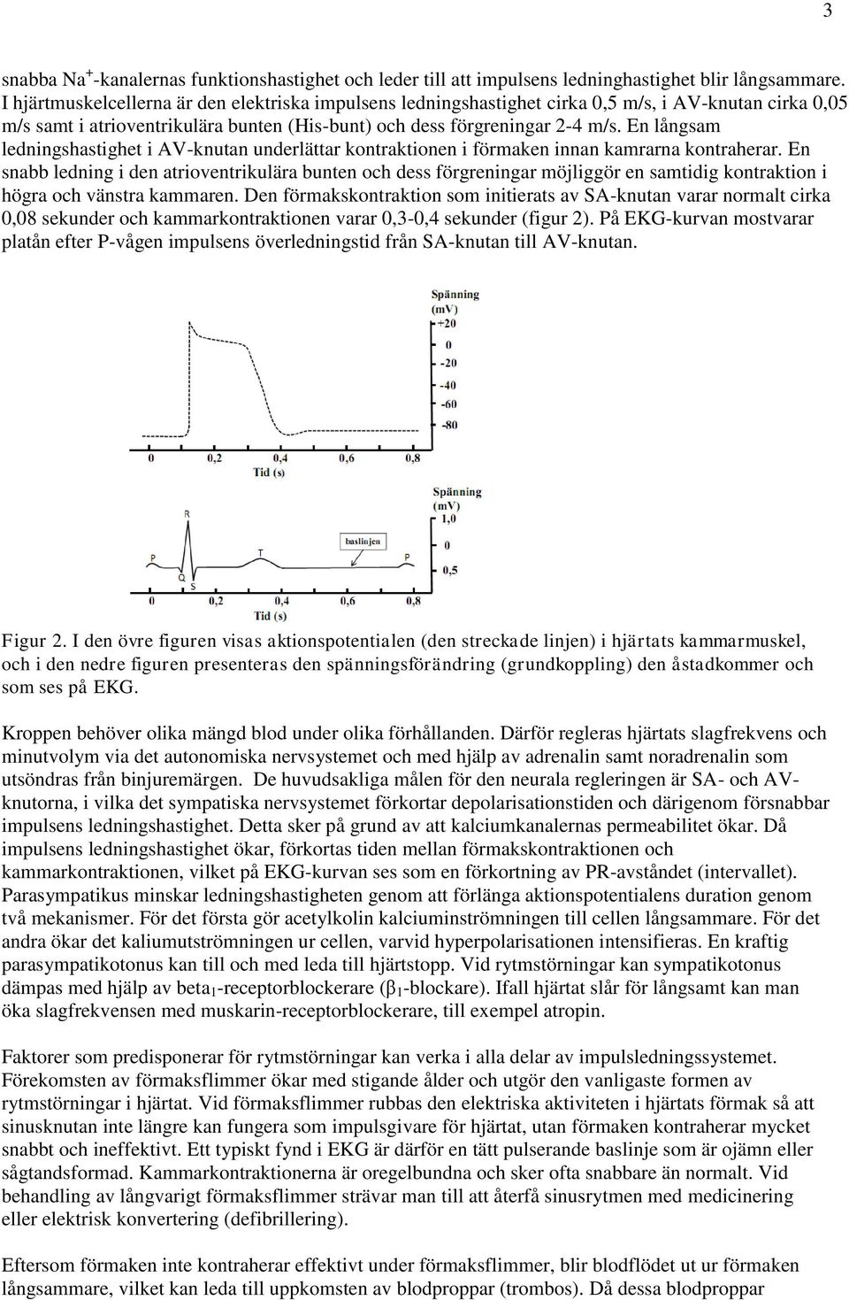 En långam ledninghatighet i V-kntan nderlättar kontraktionen i förmaken innan kamrarna kontraherar.