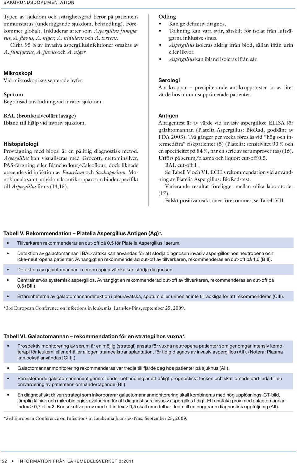 Sputum Begränsad användning vid invasiv sjukdom. BAL (bronkoalveolärt lavage) Ibland till hjälp vid invasiv sjukdom. Histopatologi Provtagning med biopsi är en pålitlig diagnostisk metod.