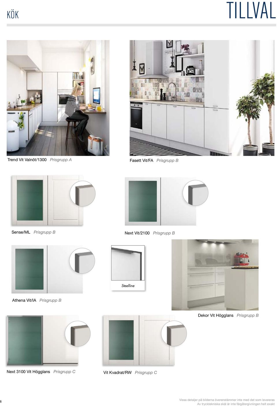 4 ProFIl VIT / Kn Tillverkas i 1,6 cm träfiberskiva (mdf) med 6 med spröjsar är tillverkad av en 1,9 cm tjock Tillverkas i 1,9 cm träfiberskiva (mdf) med Ytbehandlad med slitstark vit lack.
