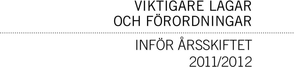 förordningar