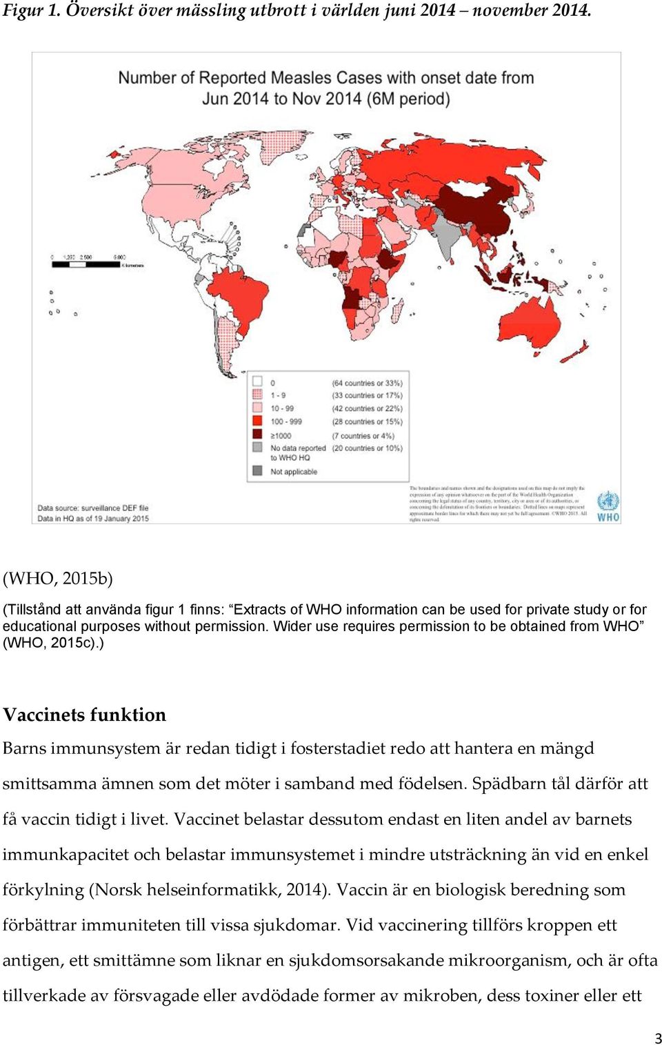 Wider use requires permission to be obtained from WHO (WHO, 2015c).