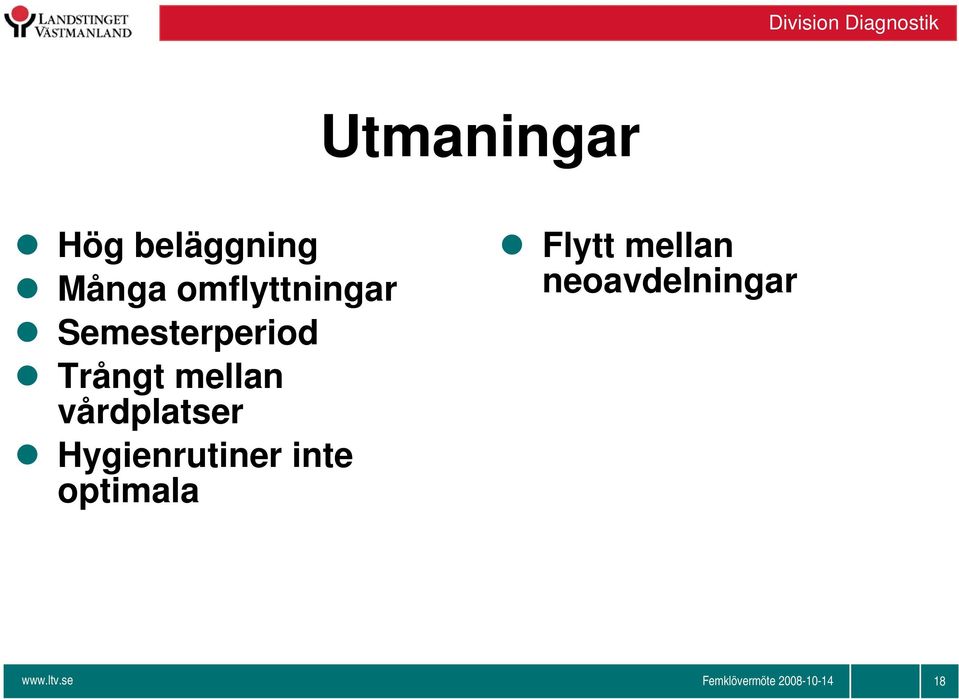 mellan vårdplatser Hygienrutiner