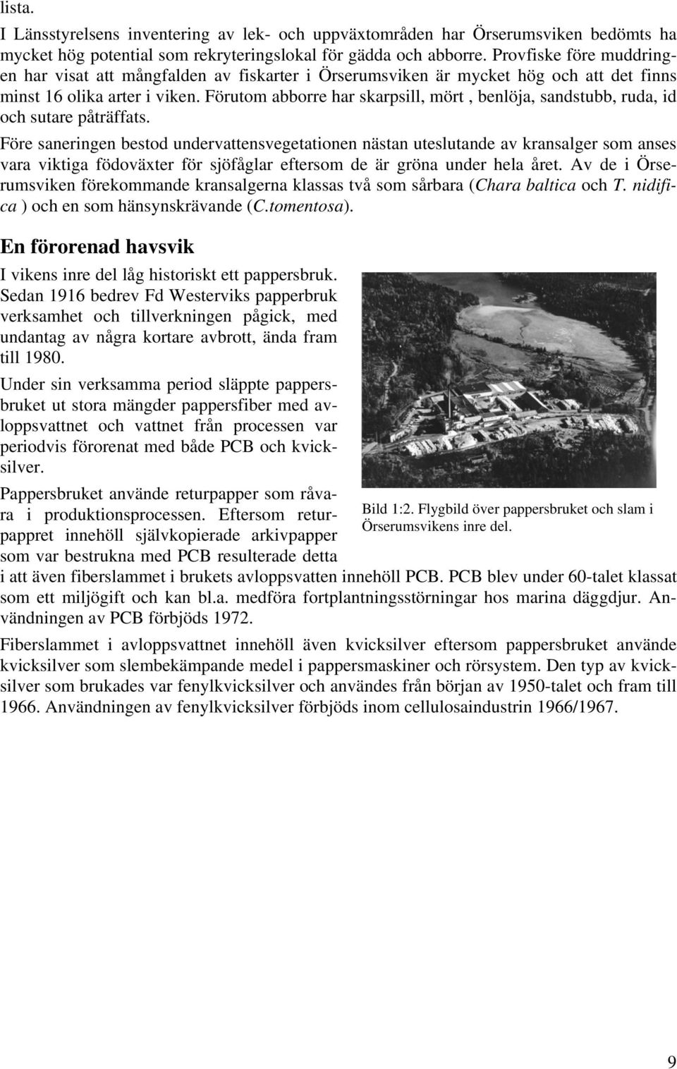 Förutom abborre har skarpsill, mört, benlöja, sandstubb, ruda, id och sutare påträffats.