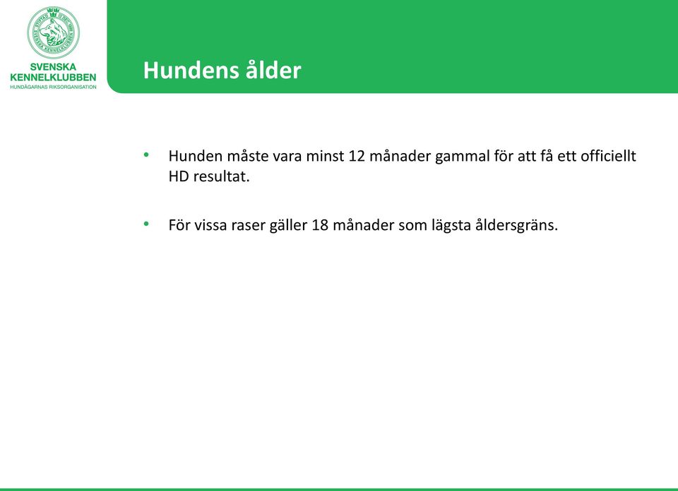 officiellt HD resultat.