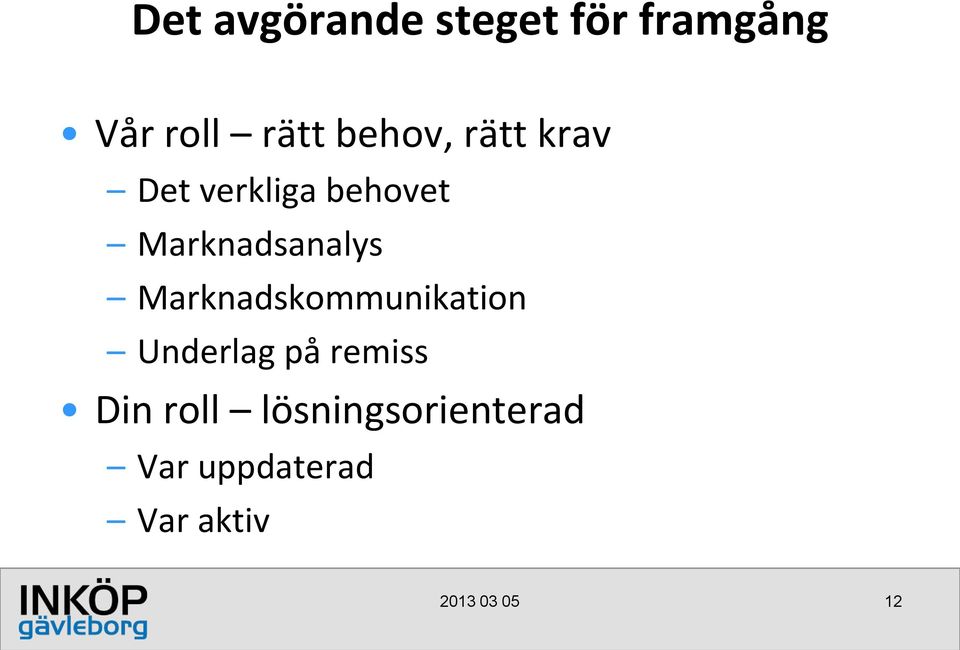 Marknadsanalys Marknadskommunikation Underlag på