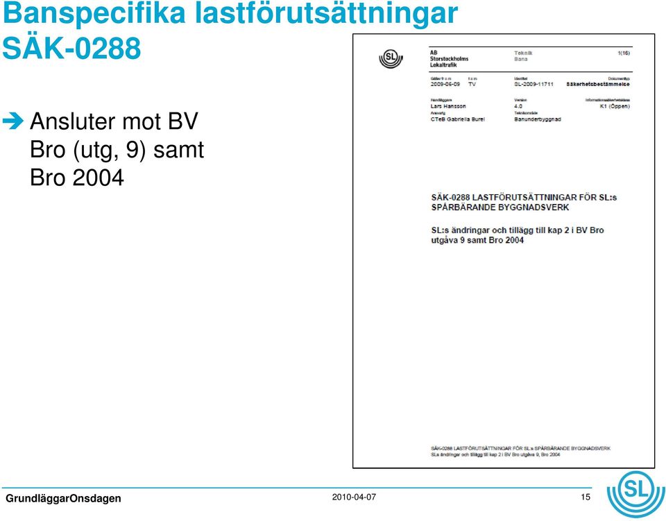 SÄK-0288 Ansluter mot BV