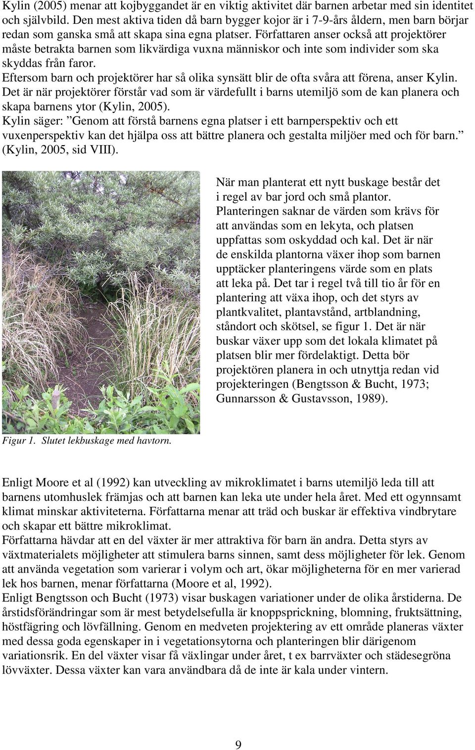 Författaren anser också att projektörer måste betrakta barnen som likvärdiga vuxna människor och inte som individer som ska skyddas från faror.