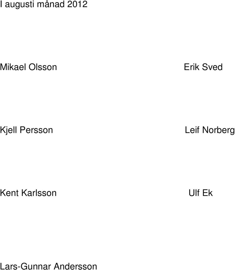 Persson Leif Norberg Kent
