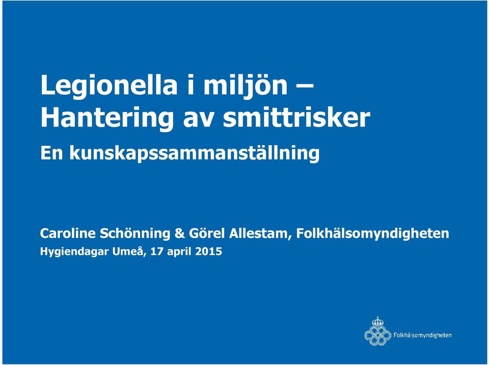 Caroline Schönning & Görel Allestam,