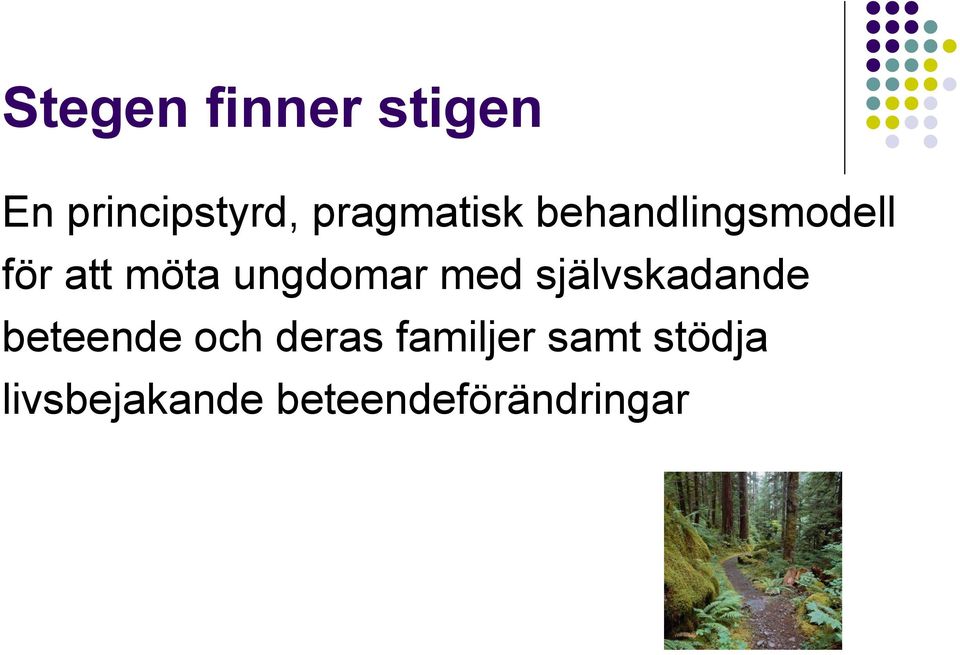 ungdomar med självskadande beteende och deras